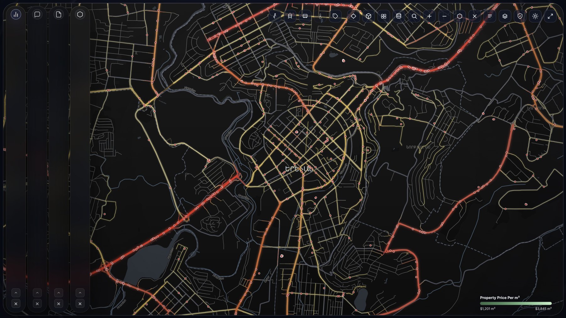 RUXEN accident risk on the road network