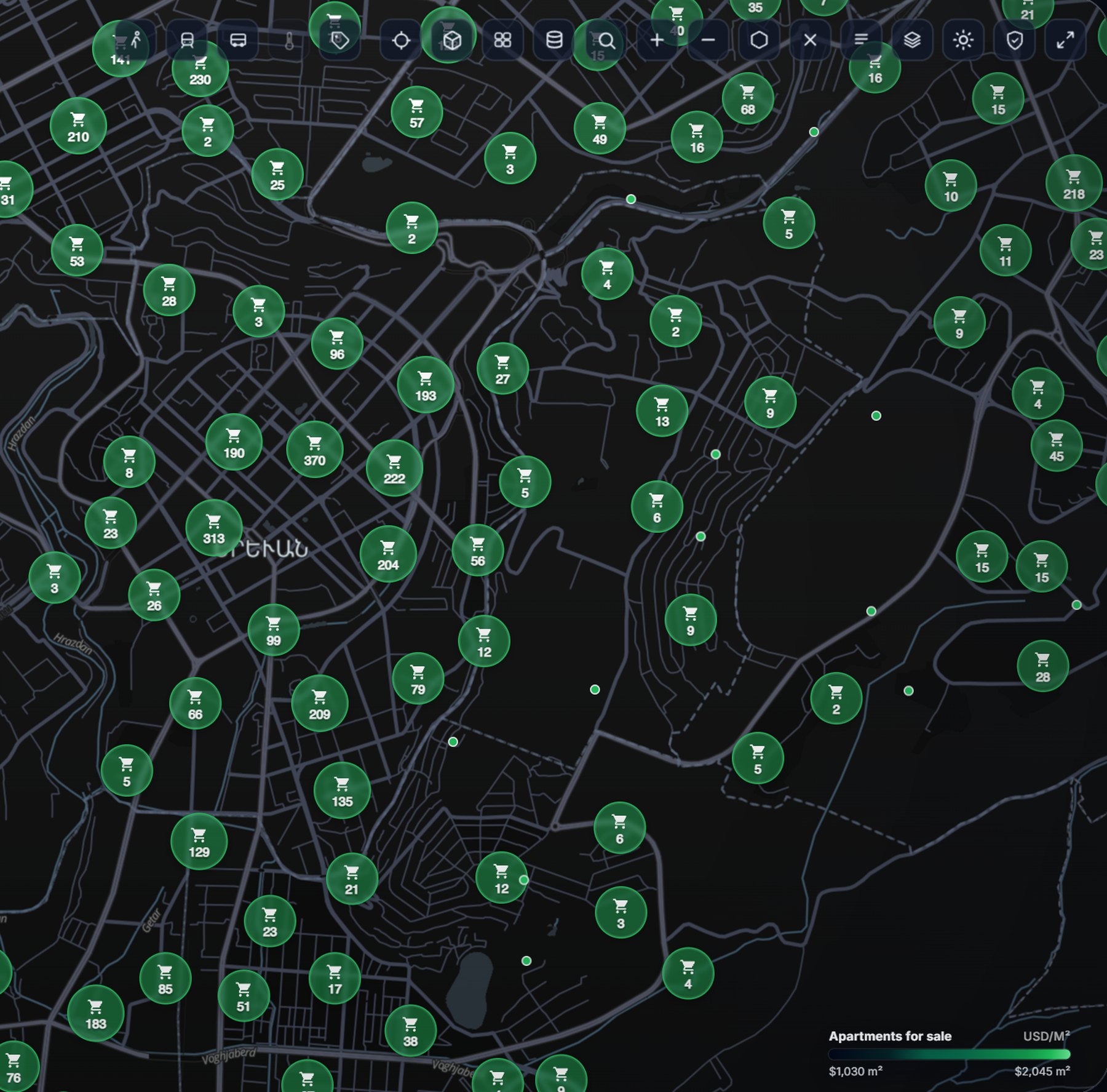 RUXEN urban amenities density