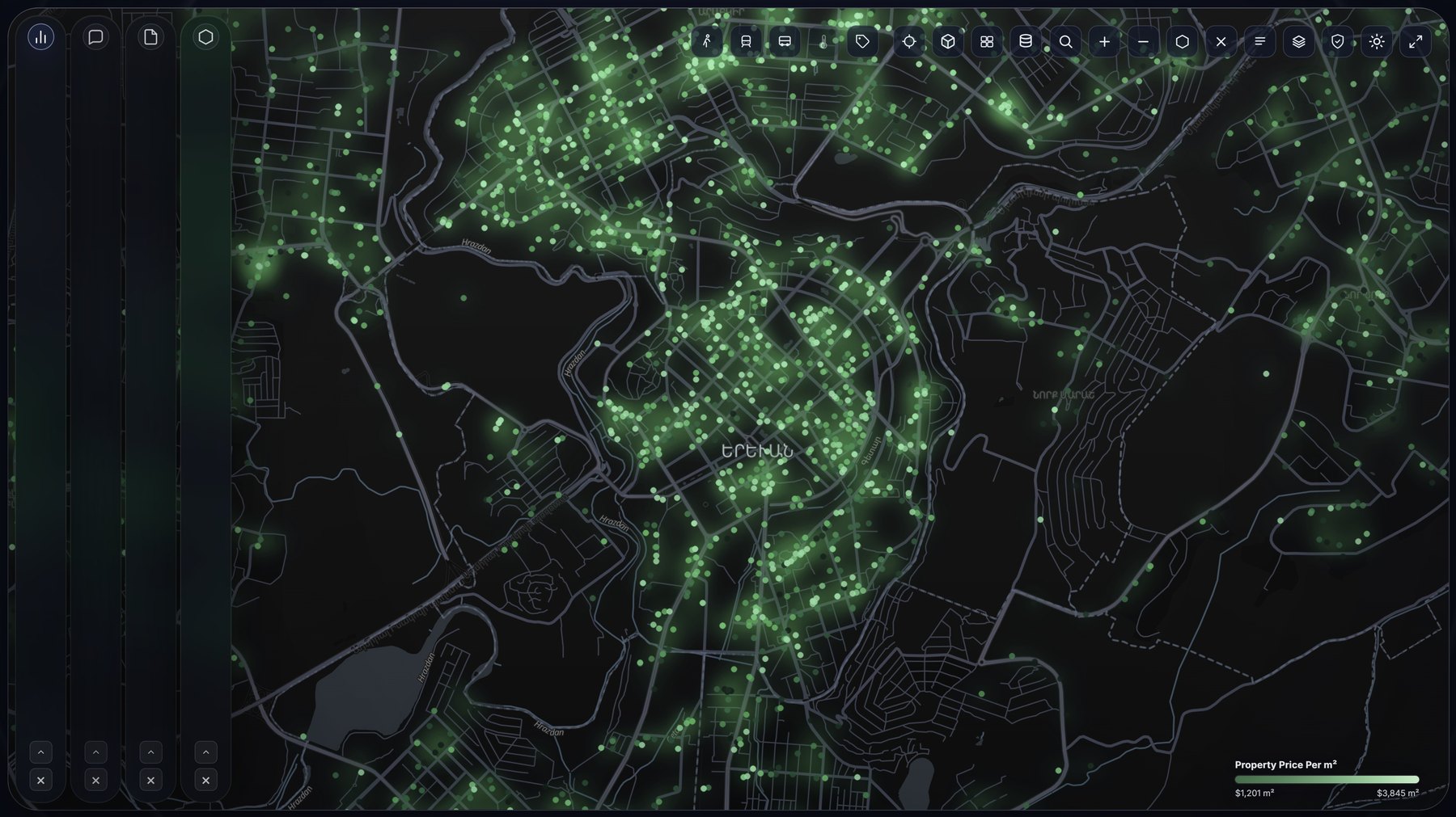 RUXEN property price heatmap